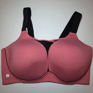 LIVI CACIQUE LANE BRYANT MEDIUM IMPACT COOLING NO WIRE SPORT BRA 42F